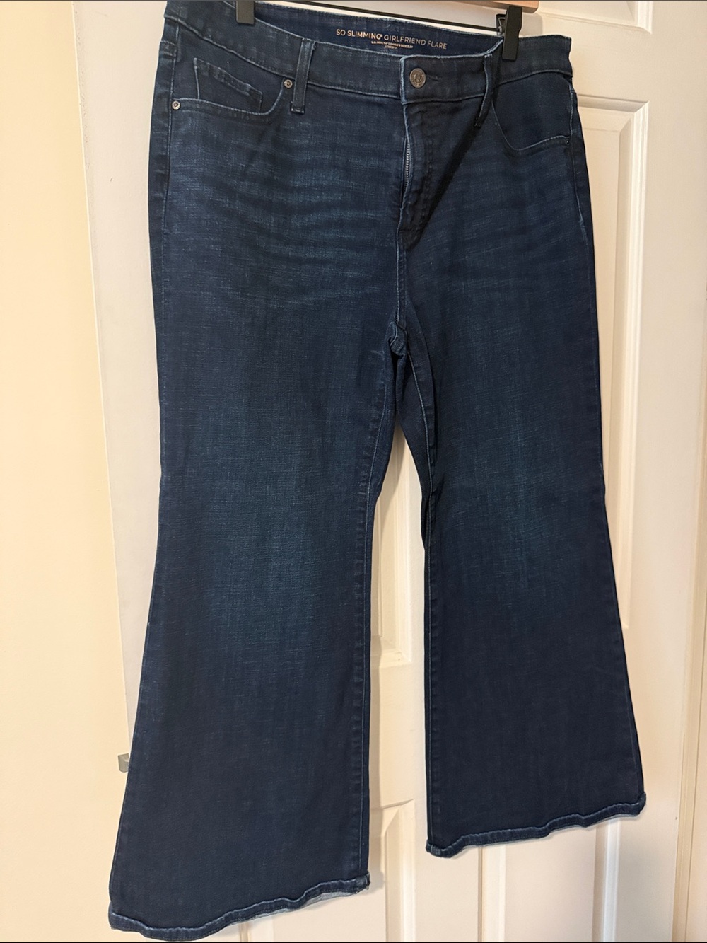 Chico's Dark Blue Wide-Leg So Slimming Jeans